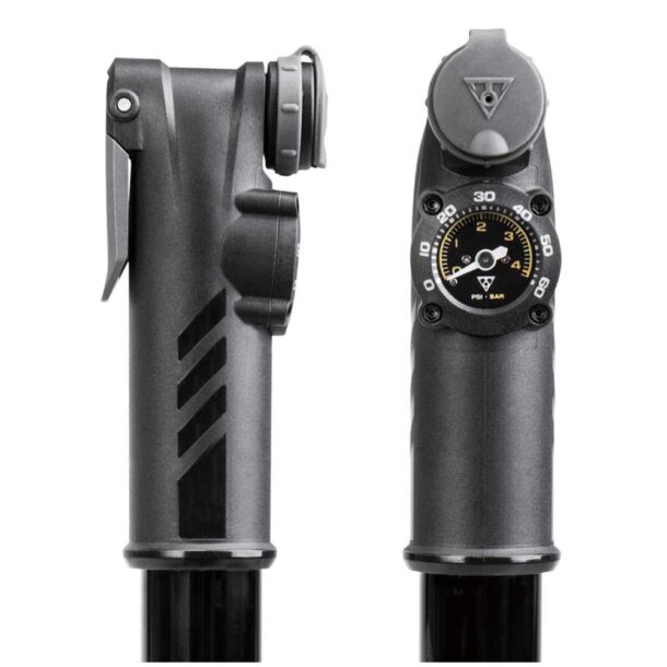 Topeak Mountain DA_G Mini Pump with Gauge (close up view)