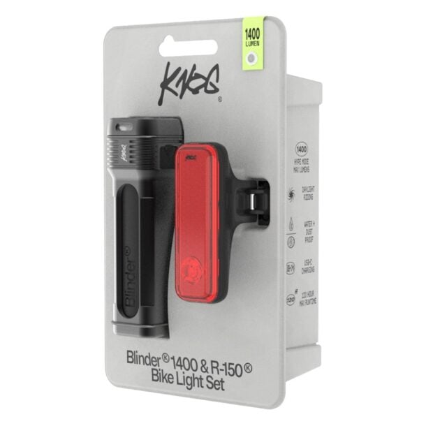 Alternative view of Knog Blinder 1400 Front and Blinder R150 Rear Bike Light Set