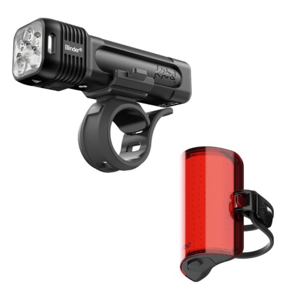 Knog Blinder 1400 Front and Mid Cobber Reflex Rear Bike Light Set