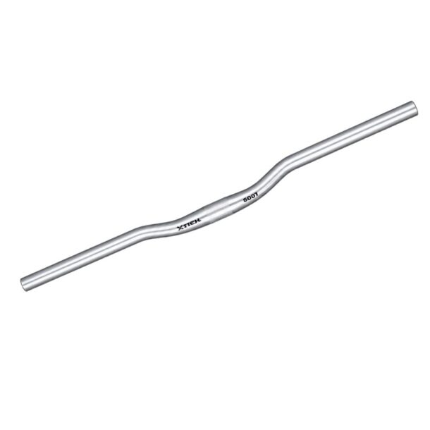 X-Tech 6061 Alloy Riser Handlebars Chrome Silver 25.4 x 660mm (30mm Rise)