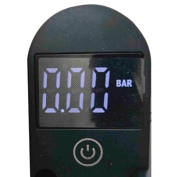 Alternative view of Azur Floor Pump Air Tank with Digital Gauge