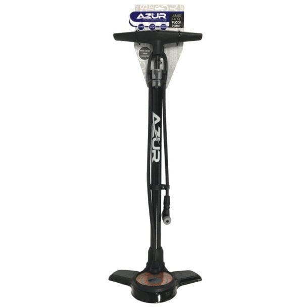 Azur Floor Pump Clever Valve with Jumbo Gauge