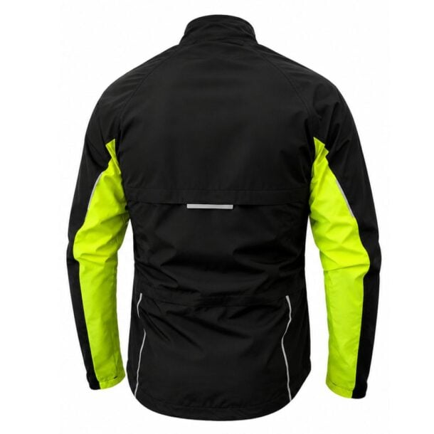 Azur Graphite Cycling Outer Layer Wind Jacket - Black_Neon Yellow