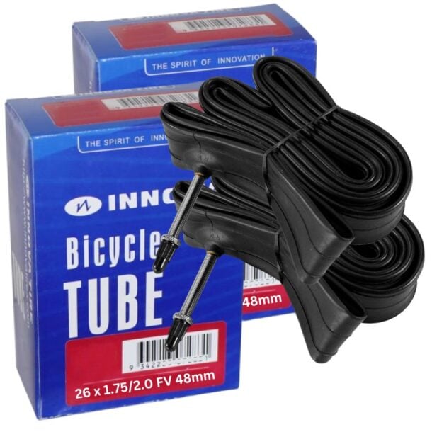 Innova Inner Tubes 26 x 1.75-2.0, Presta 48mm Valve (2 Pack)