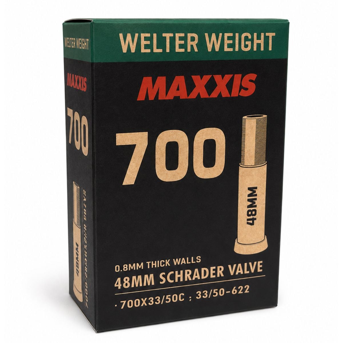 Maxxis Tube Welter Weight 700 x 33-50c Schrader 48mm Valve Maxxis Tube Welter Weight 700 x 33-50c Schrader 48mm Valve