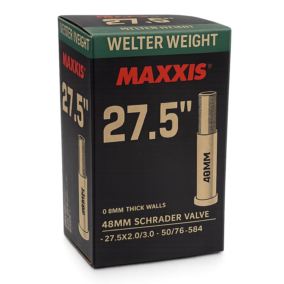 Maxxis Welter Weight 27.5 x 2.0-3.0 Schrader Tube 48mm Maxxis Welter Weight 27.5 x 2.0-3.0 Schrader Tube 48mm