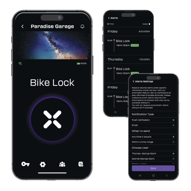 Black-X Titan Folding Smart Lock suits iOS/Android Black-X Titan Folding Smart Lock suits iOS/Android