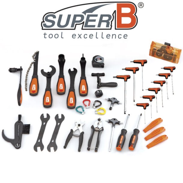 Super-B TB98550 Premium Bicycle Tools 35 Piece Toolbox Set