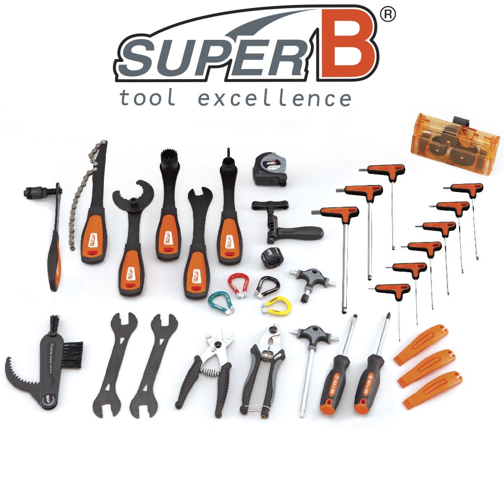 Super-B TB98550 Premium Bicycle Tools 35 Piece Toolbox Set Super-B TB98550 Premium Bicycle Tools 35 Piece Toolbox Set