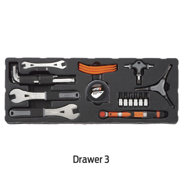 SuperB Premium 3 Drawer Chest 53 Piece Bicycle Tool Set SuperB Premium 3 Drawer Chest 53 Piece Bicycle Tool Set