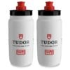 Elite Fly Tudor Pro Cycling Team Water Bottles 550ml (2 Pack)