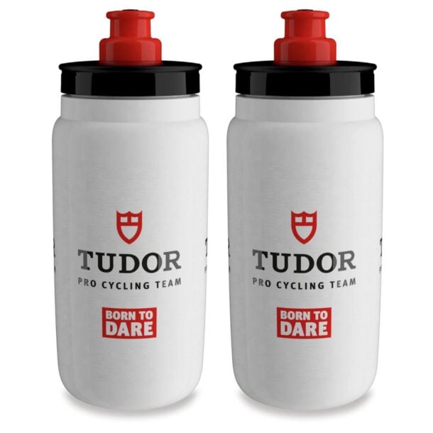 Elite Fly Tudor Pro Cycling Team Water Bottles 550ml (2 Pack)