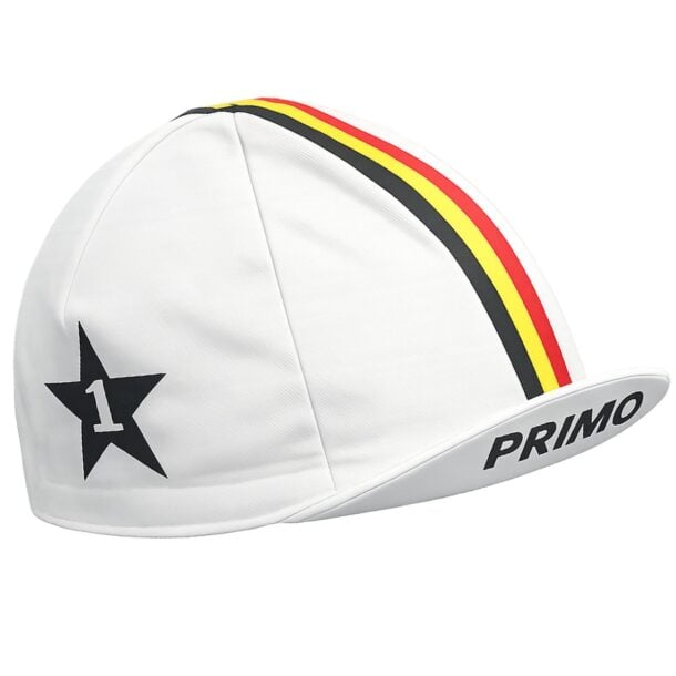 Primo Belgium Star Cycling Cap (White)