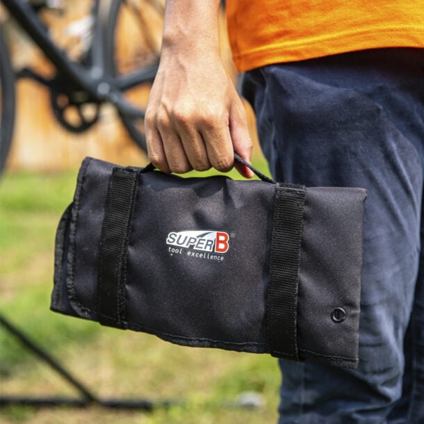 Super-B 25 Piece Bicycle Tool Set with Roll Boag