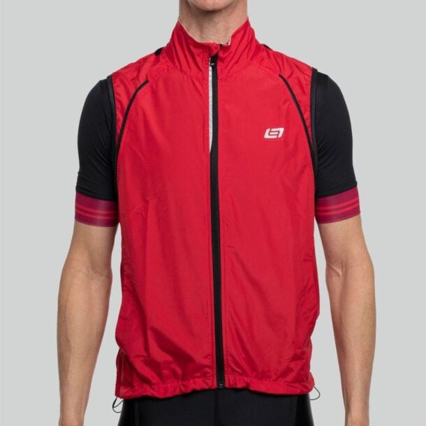 Bellwether Velocity Convertible Cycling Jacket - Red