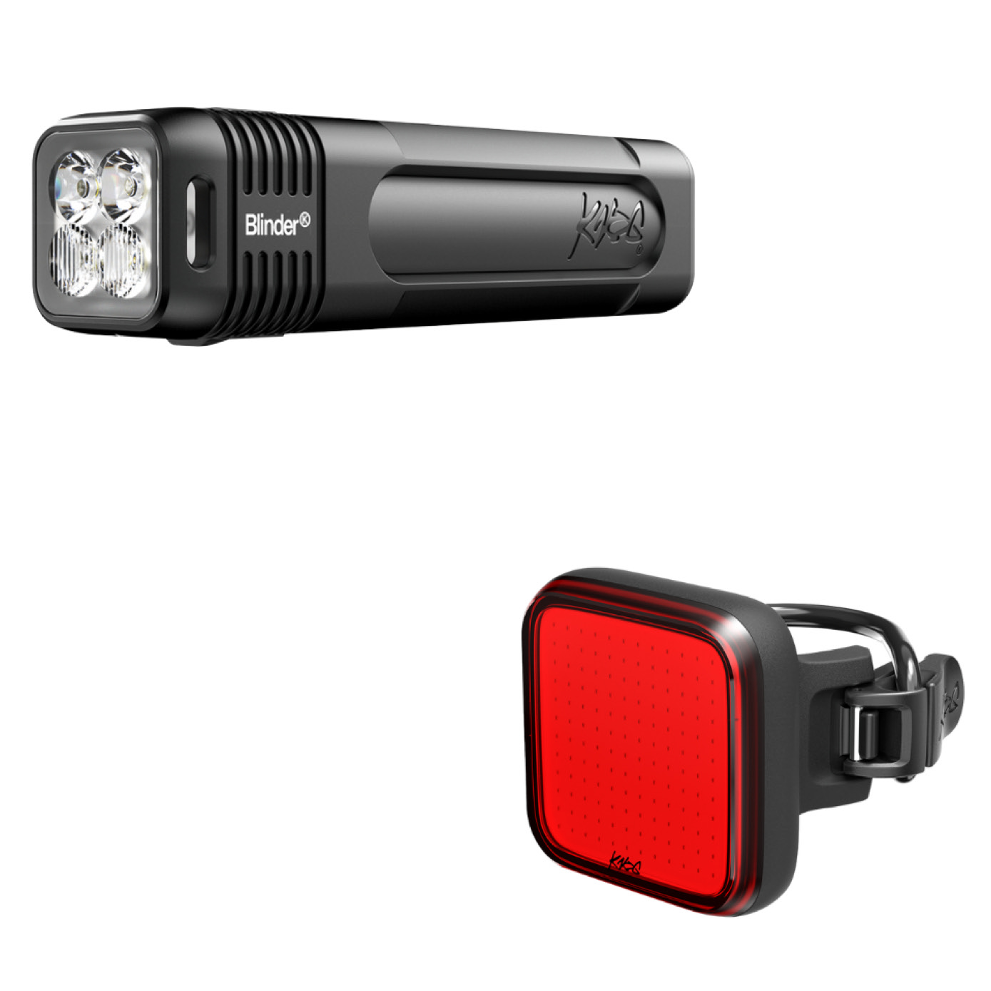 Knog Blinder 900 Front and Square 100 Rear Bike Light Set Knog Blinder 900 Front and Square 100 Rear Bike Light Set