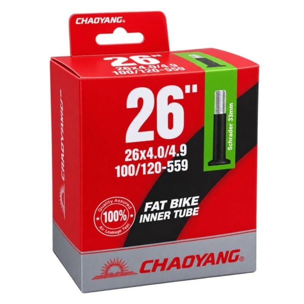 Chaoyang Fat Bike Inner Tube 26 x 4.0-4.9, Schrader 33mm Valve