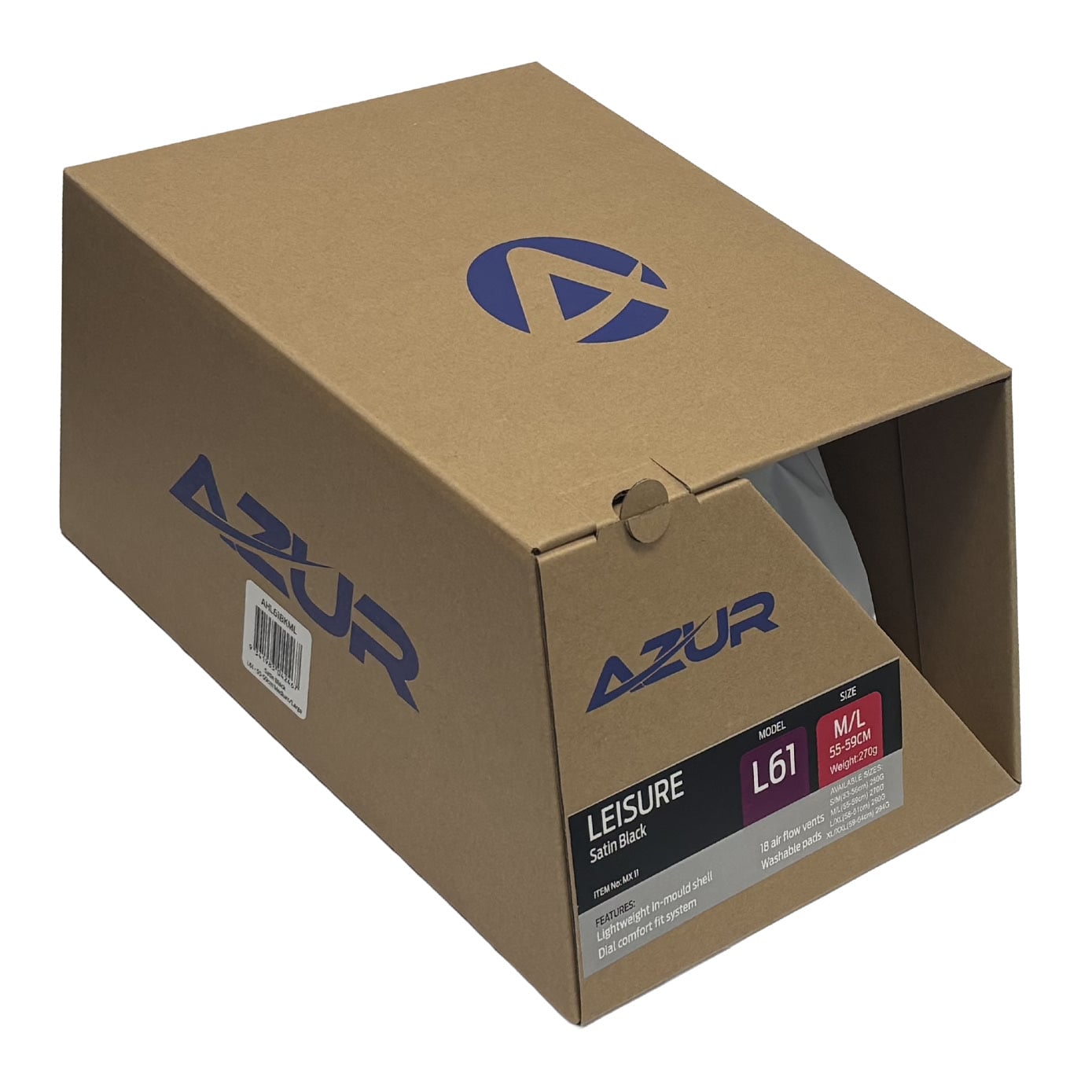 Azur L61 Leisure Bike Helmet - Matt Titanium Azur L61 Leisure Bike Helmet - Matt Titanium