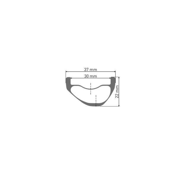 DTCR001 4 DT Swiss EXC 330 Carbon MTB Rim | 30mm Internal | 28h