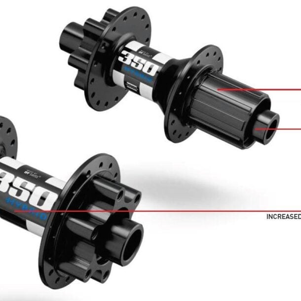 Alternative view of DT Swiss 350 Hybrid E-Bike Hub | Front & Rear