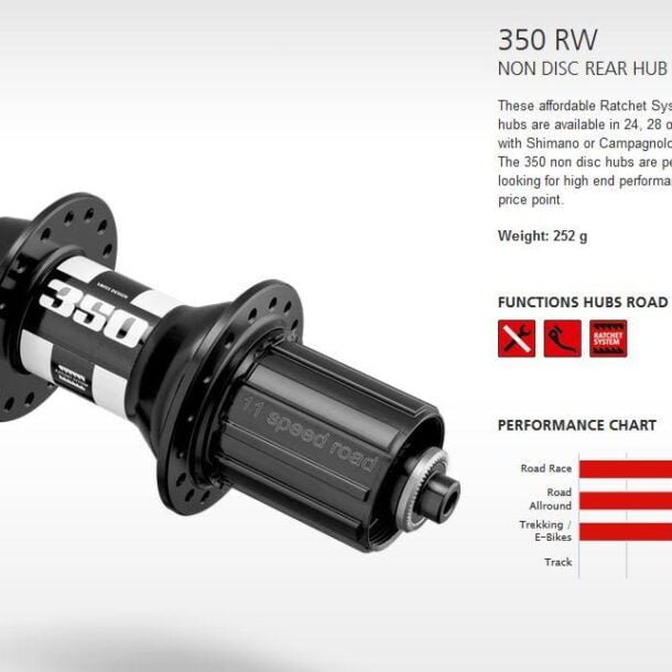 Alternative view of DT Swiss 350 Rear Hub | Road, Gravel & MTB