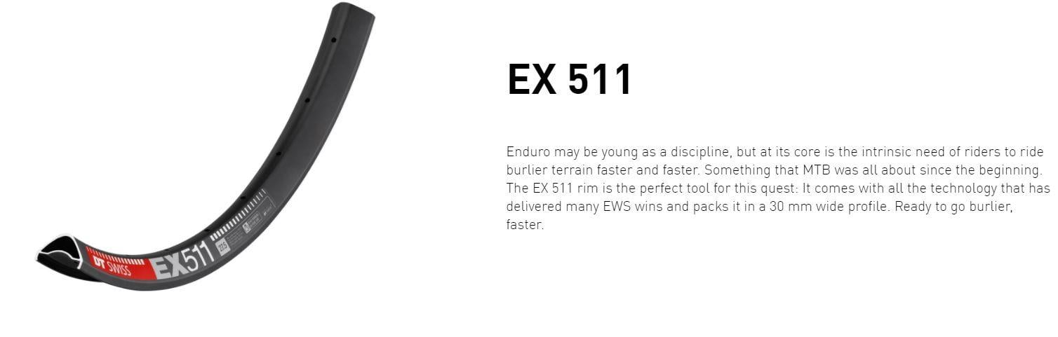 DT Swiss EX 511 MTB Rim | 30mm Internal DT Swiss EX 511 MTB Rim | 30mm Internal - Image 5
