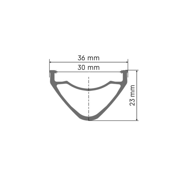Alternative view of DT Swiss FR 571 Freeride & DH Rim | 30mm Internal | 32h
