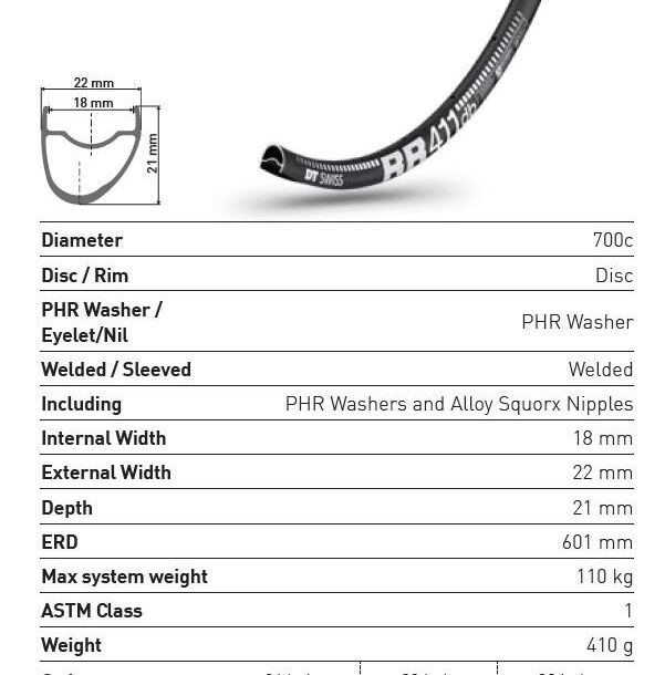 DT Swiss RR 411 Road Rim | 700C | Black DTR1022 2 DT Swiss RR 411 Road Rim | 700C | Black