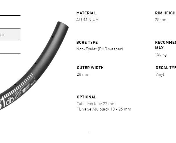 DT Swiss GR 531 Gravel Rim | 24mm Internal | 24h | Black