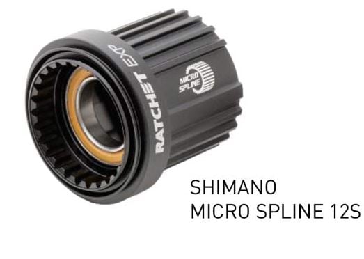 DT Swiss Shimano Microspline Freehub Body for Ratchet EXP Hubs - Ceramic Bearings | HWRCBL00S2742S