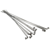 Assorted J-Bend Bicycle Spokes and Nipples Set (Various Colours and Sizes) Assorted Spokes Silver