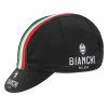Bianchi Cycling Cap – Milano Neon (Black/Italy) – Made in Italy Bianchi Milano Neon Cycling Cap BlackItalian Tri Colour Stripes1 Bianchi Cycling Cap – Milano Neon (Black/Italy) – Made in Italy