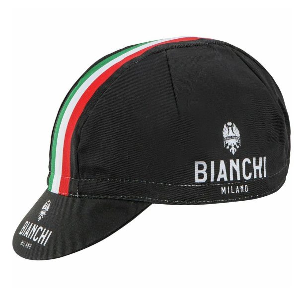 Bianchi Cycling Cap – Milano Neon (Black/Italy) – Made in Italy