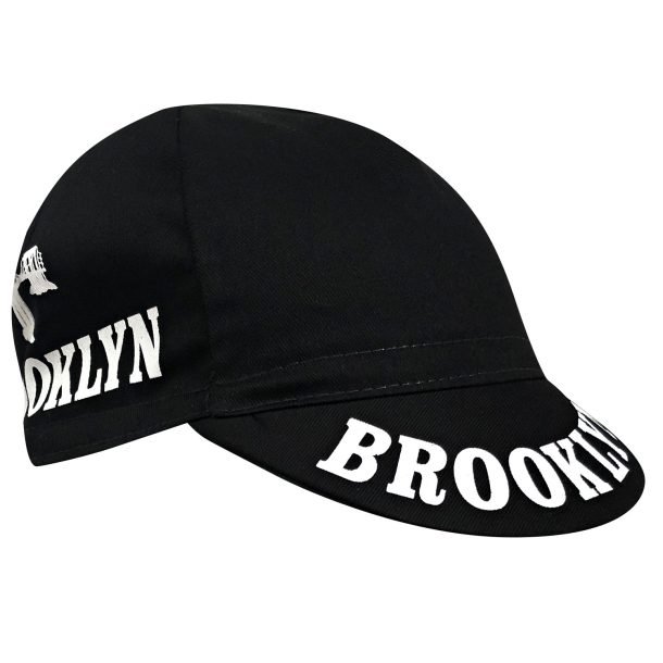 Brooklyn Cycling Cap – New York City Design (Black) | Made in Italy Brooklyn City Cycling Cap Black Front Brooklyn Cycling Cap – New York City Design (Black) | Made in Italy