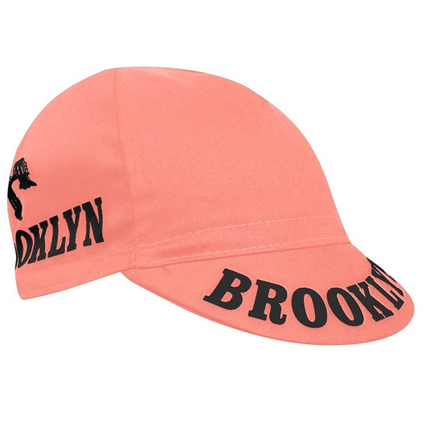 Brooklyn Cycling Cap – New York City Design (Pink) | Made in Italy Brooklyn City Cycling Cap Pink Front Brooklyn Cycling Cap – New York City Design (Pink) | Made in Italy