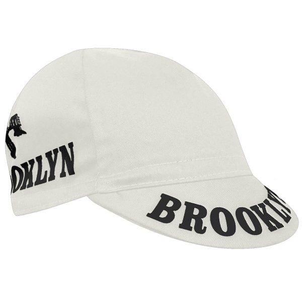 Brooklyn City Cycling Cap White Front Brooklyn Cycling Cap – New York City Design (White) | Made in Italy