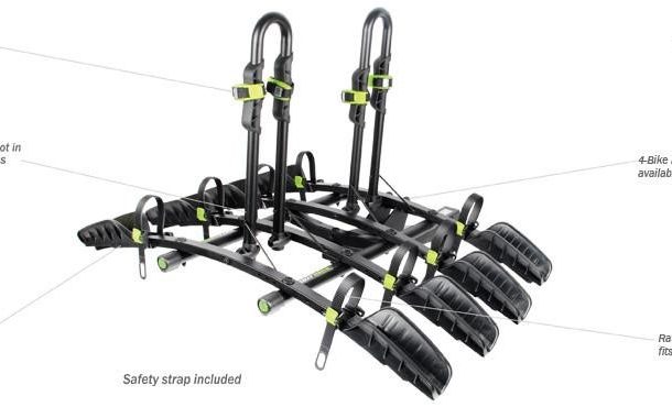 Buzzrack Buzzybee Hitch Mount - 4 Bike Carrier Buzzrack Buzzybee Hitch Mount – 4 Bike Carrier
