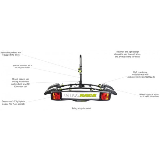 Buzzrack Buzzybee Towball Mount with Platform - 2 Bike Carrier Buzzrack Buzzybee Towball Mount with Platform – 2 Bike Carrier