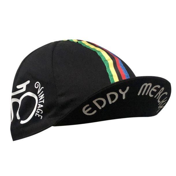 Eddy Merckx Retro Cycling Cap - Black