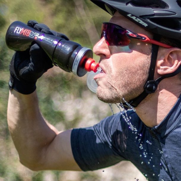 Elite Fly MTB Water Bottles – Black, 750ml, with Mud Protection Cover (2 Pack) Elite Fly MTB Bottle 750ml