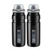 Elite Fly MTB Water Bottles – Black_Grey Logo, 750ml (2 Pack)