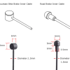 Positz Set of 4 Universal Bicycle Inner Brake Cables 1.5 x 2000mm (2 Packs) Explanation of Inner Brake Cables Sizing