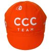 Exteondo CCC Team Cycling Cap Orange front Exteondo CCC Pro Team Cycling Cap | Made in Italy