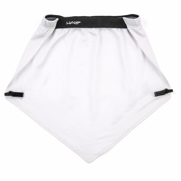 Halo Headbands Sun Shield Neck Protection White front wide Halo Headbands Sun Shield Neck Protection with SweatSeal
