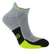 Hilly Men's Cushion Socklet Socks - Grey/Fluo Yellow/Black _Hilly Men's Cushion Socklet Socks - Grey_Fluo Yellow_Black