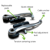 Positz Alloy V-Brakes Front and Rear Set - Explanation (1)