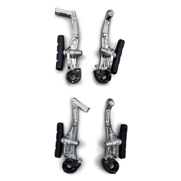 Positz Bike Alloy V-Brake Calipers Front and Rear Set Positz Alloy V Brakes Front and Rear Set rear view Positz Bike Alloy V-Brake Calipers Front and Rear Set