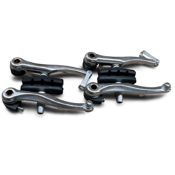 Positz Bike Alloy V-Brake Calipers Front and Rear Set Positz Alloy V Brakes Front and Rear Set side Positz Bike Alloy V-Brake Calipers Front and Rear Set