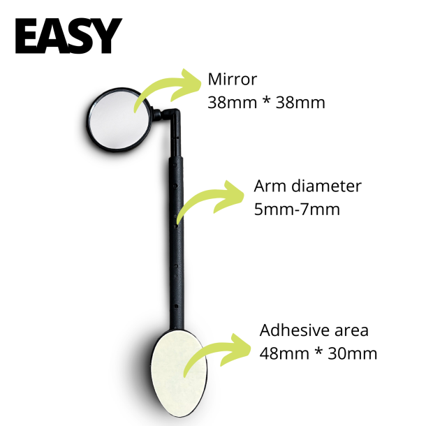 Azur Heron Bike Helmet Mirror Positz Bike Helmet Mirror Measurements Azur Heron Bike Helmet Mirror