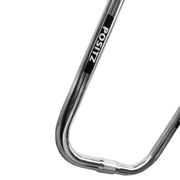 Positz Mid Ape Hanger Chrome Bicycle Handlebars